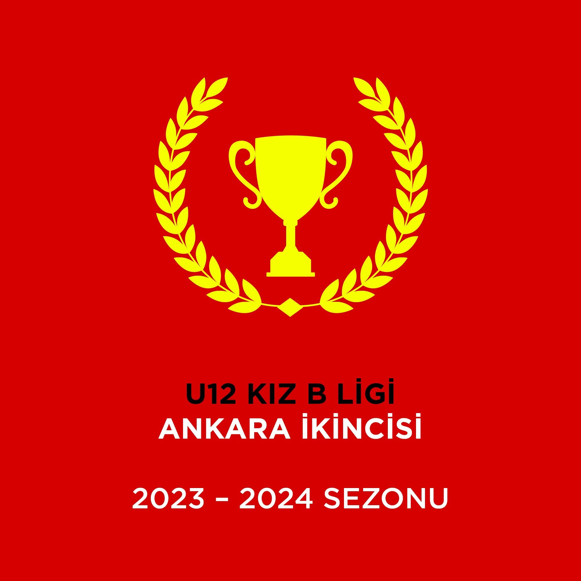 U12 KIZ B LİGİ ANKARA İKİNCİSİ