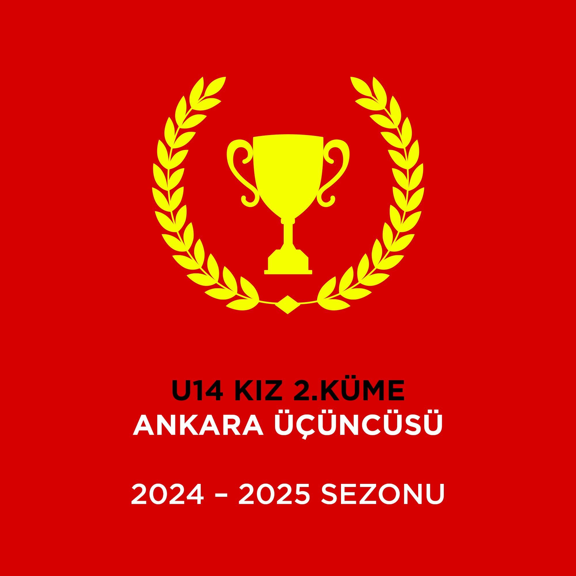 U14 KIZ 2.KÜME ANKARA ÜÇÜNCÜSÜ